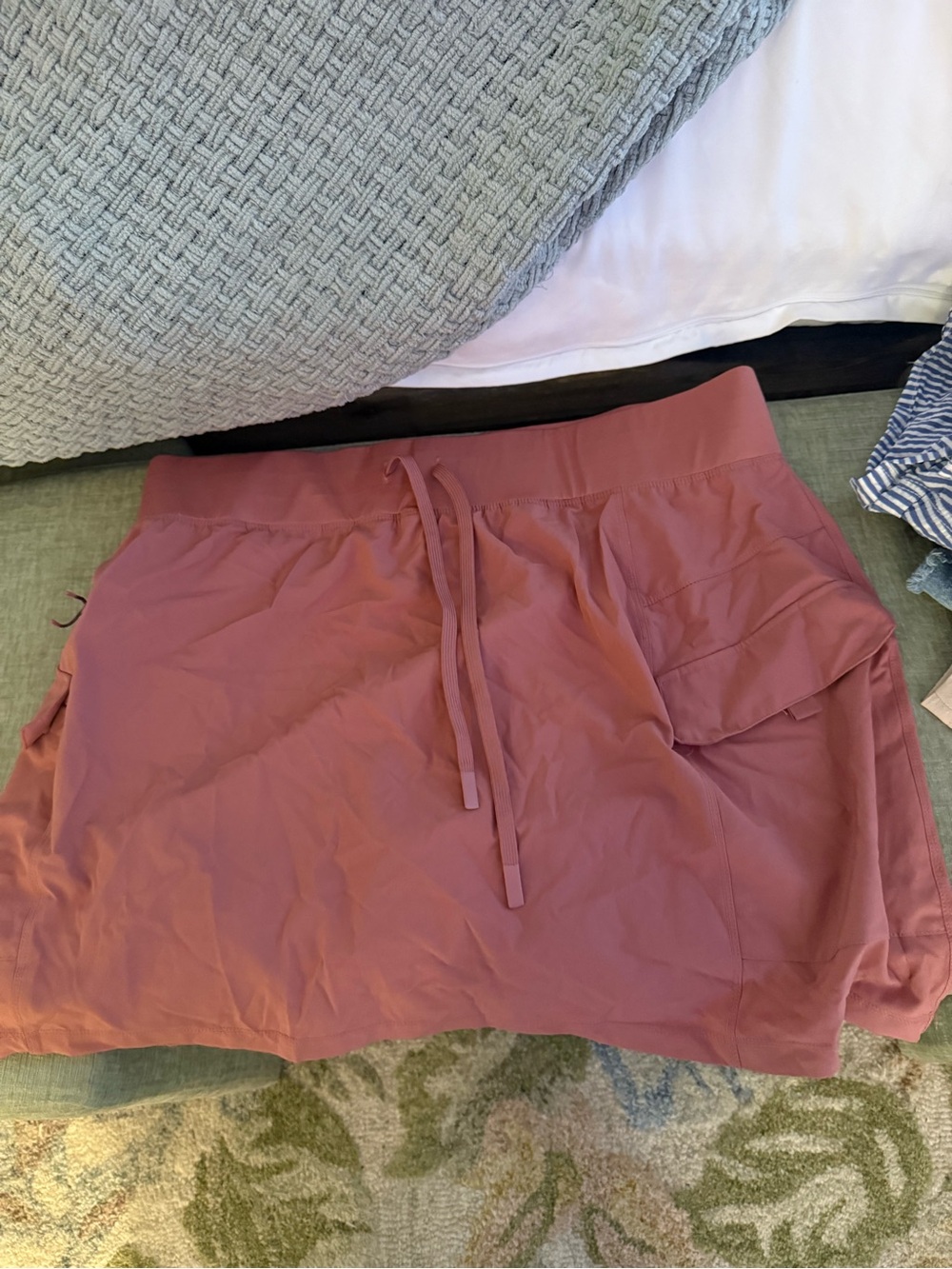 Gerry Weber Mini Skirt in Dusty Rose with Drawstring